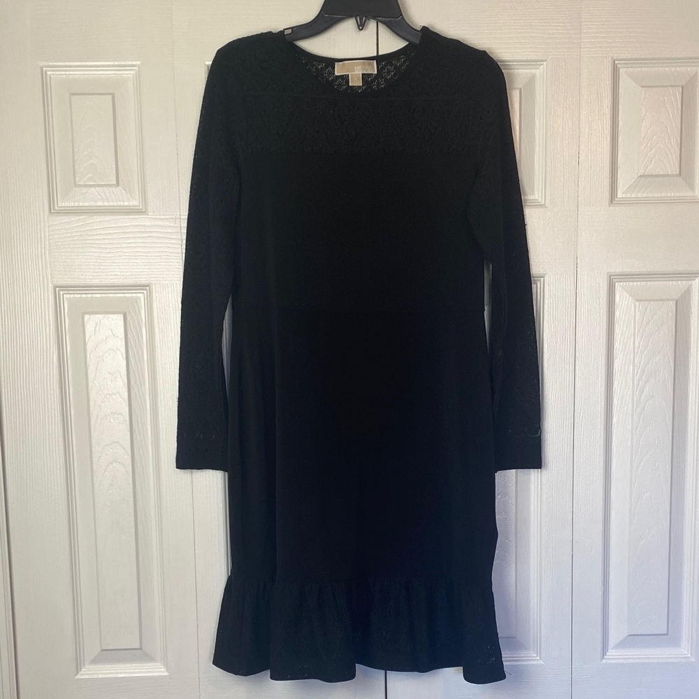 Michael Kors Black Lace Detail Top